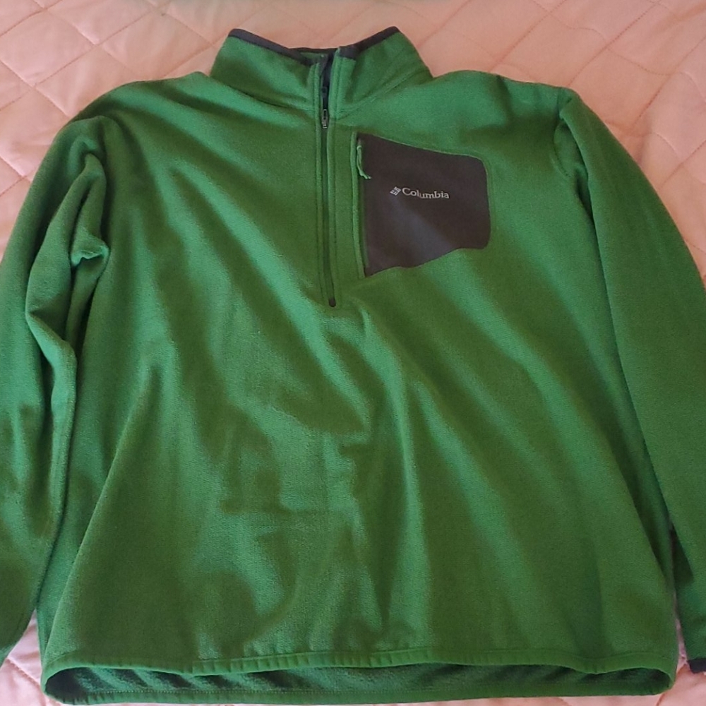 Columbia OMNIWICK GREEN jacket 1/2 zip XL